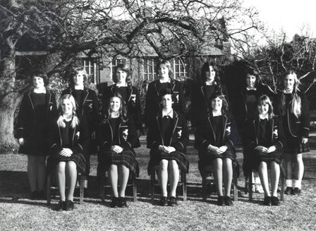 1st Netball Team, 1976.